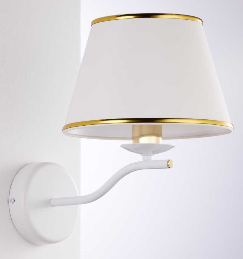 Jupiter 2086 - Lámpara de pared SAMBA 1xE27/15W/230V blanca/dorada