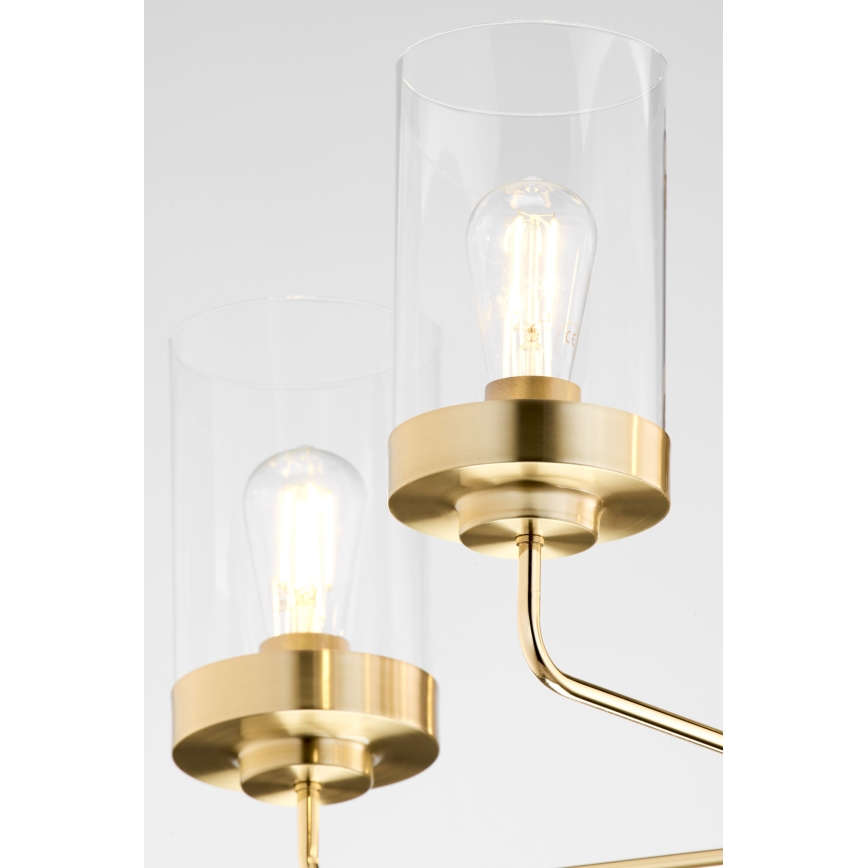 Jupiter 2088 - Lámpara de techo con barra RAMIREZ 5xE27/15W/230V dorada/negra