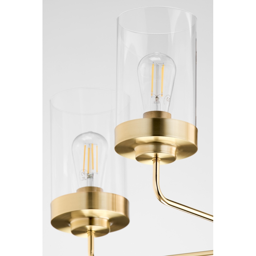 Jupiter 2088 - Lámpara de techo con barra RAMIREZ 5xE27/15W/230V dorada/negra