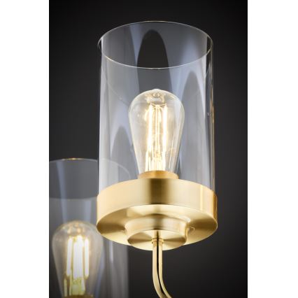 Jupiter 2088 - Lámpara de techo con barra RAMIREZ 5xE27/15W/230V dorada/negra