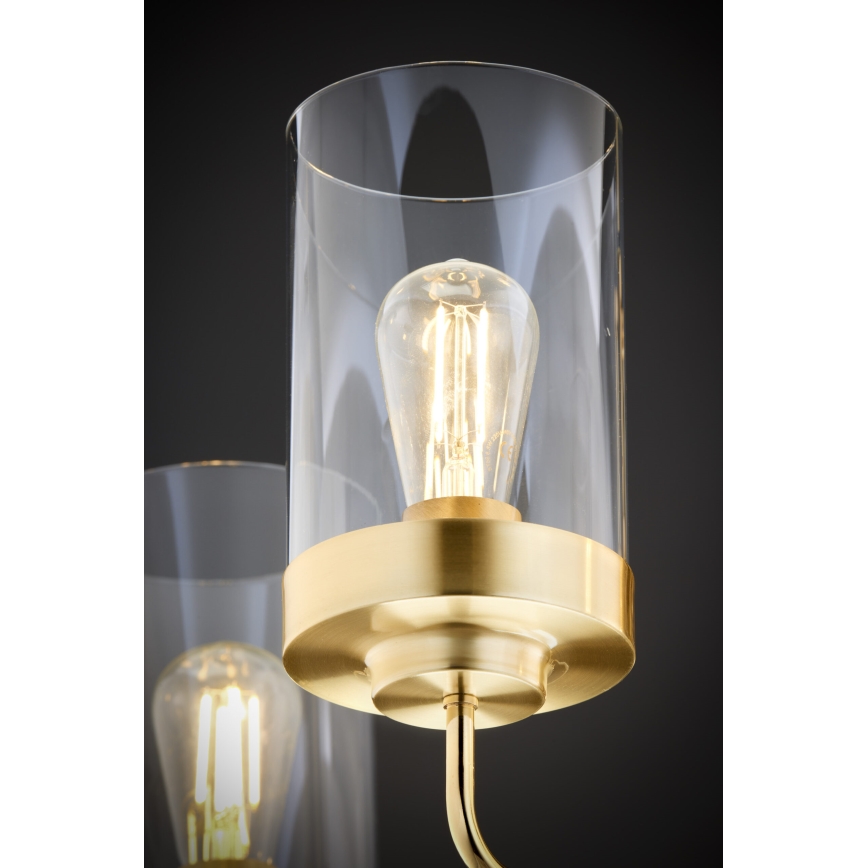 Jupiter 2088 - Lámpara de techo con barra RAMIREZ 5xE27/15W/230V dorada/negra