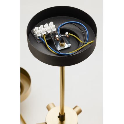 Jupiter 2088 - Lámpara de techo con barra RAMIREZ 5xE27/15W/230V dorada/negra