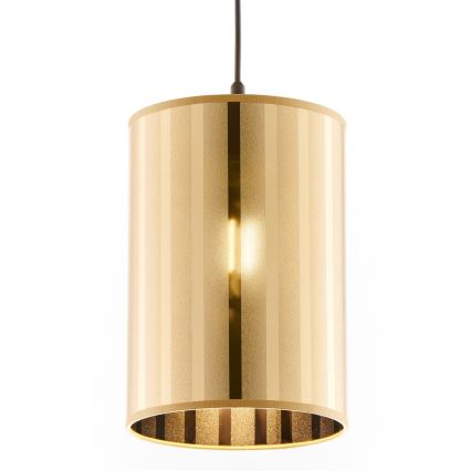 Jupiter 2090 - Lámpara colgante con cable CORTINA 1xE27/15W/230V dorada/negra