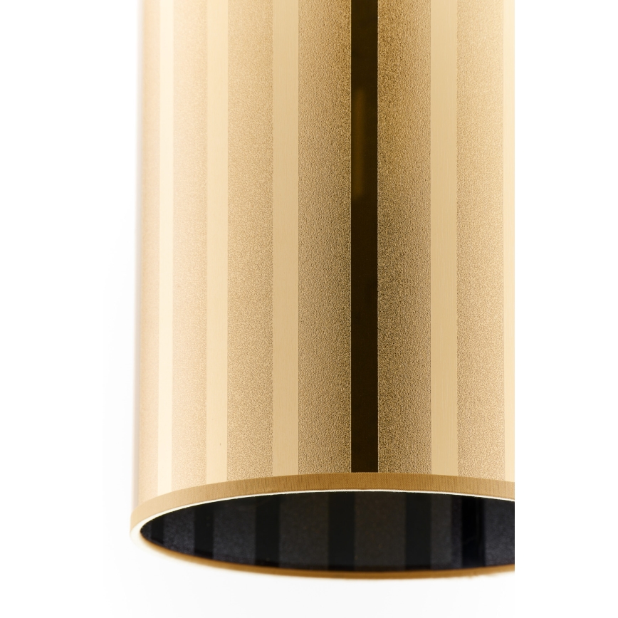 Jupiter 2090 - Lámpara colgante con cable CORTINA 1xE27/15W/230V dorada/negra