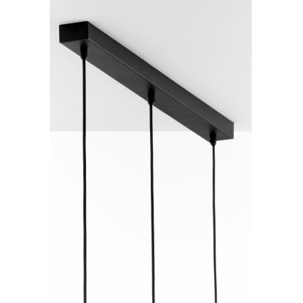 Jupiter 2092 - Lámpara colgante con cable CORTINA 3xE27/15W/230V dorado/negro