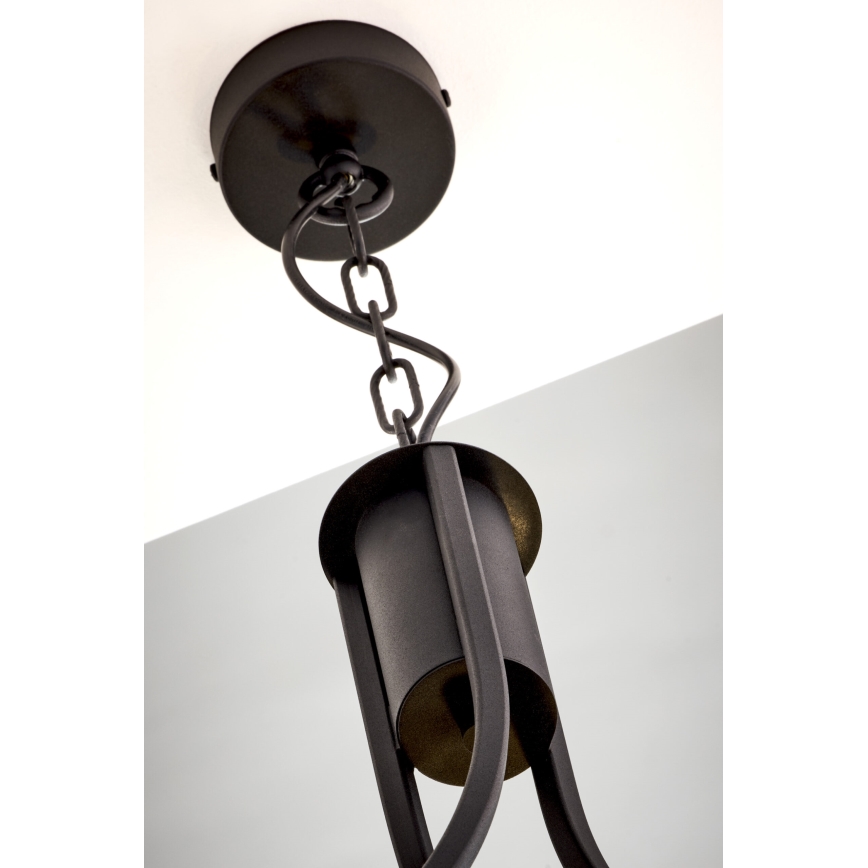 Jupiter 2099 - Lámpara colgante con cadena ARTHUR 3xE27/15W/230V azul/negro