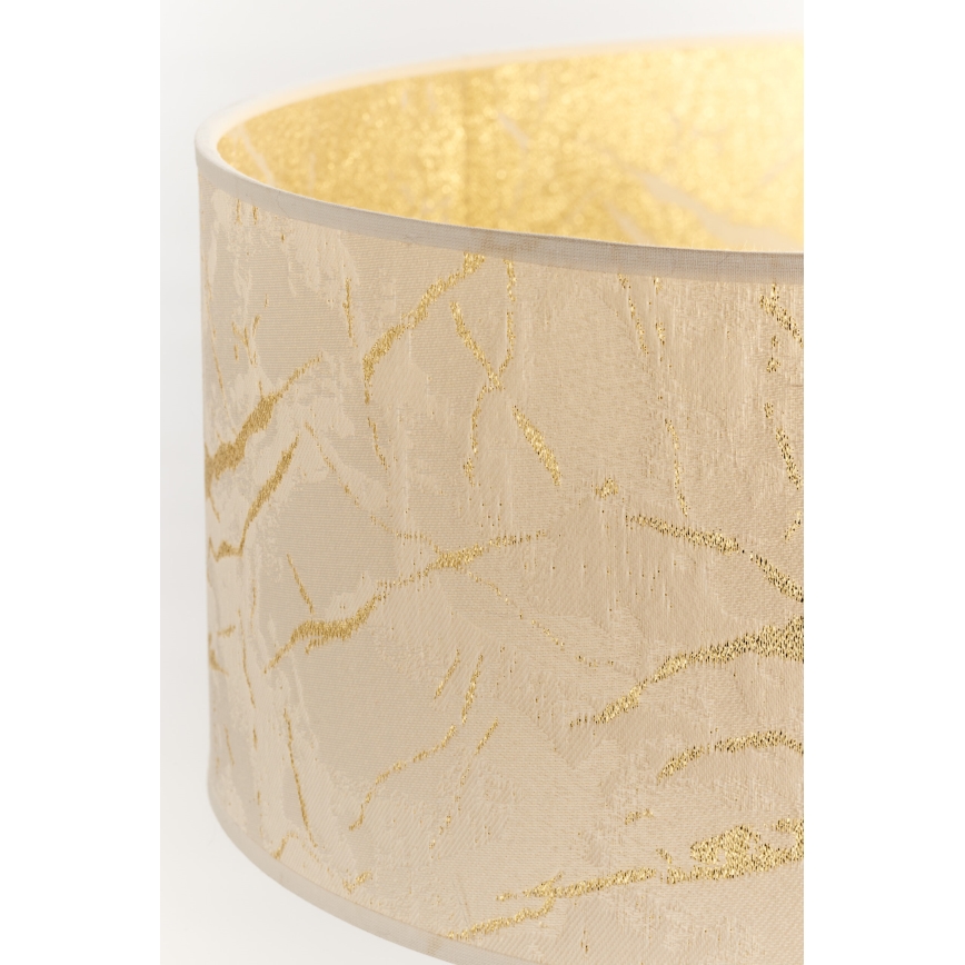 Jupiter 2112 - Lámpara de sobremesa KASZMIR 1xE27/15W/230V blanca/dorada/decoración de mármol