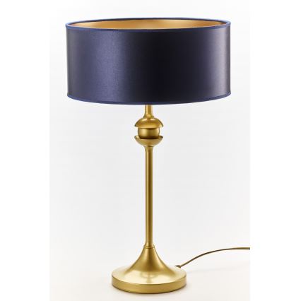 Jupiter 2116 - Lámpara de mesa KASZMIR 1xE27/15W/230V azul/dorado