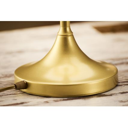 Jupiter 2116 - Lámpara de mesa KASZMIR 1xE27/15W/230V azul/dorado