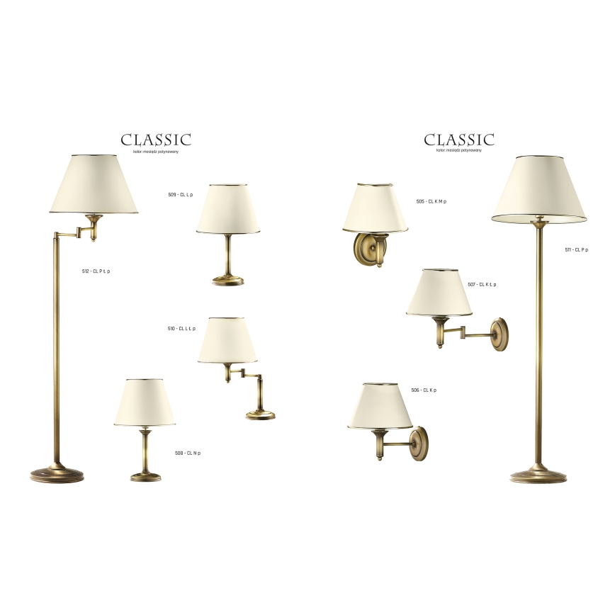 Jupiter 510 - CL L  p - Lámpara de mesa CLASSIC E27/W60/230V