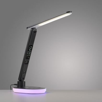 JUST LIGHT. 11018-18 - Lámpara de mesa táctil regulable LED RGBW con carga inalámbrica TINA LED/4W/230V