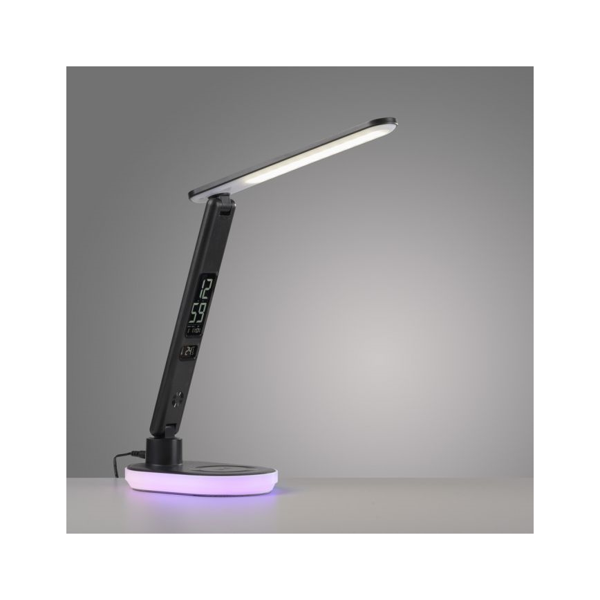 JUST LIGHT. 11018-18 - Lámpara de mesa táctil regulable LED RGBW con carga inalámbrica TINA LED/4W/230V