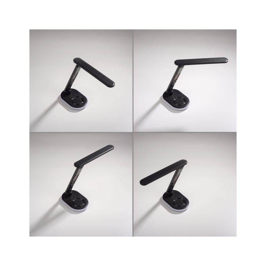 JUST LIGHT. 11018-18 - Lámpara de mesa táctil regulable LED RGBW con carga inalámbrica TINA LED/4W/230V