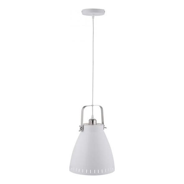 JUST LIGHT. 11060-16 - Lámpara colgante EVA 1xE27/60W/230V diá. 26,5 cm blanco