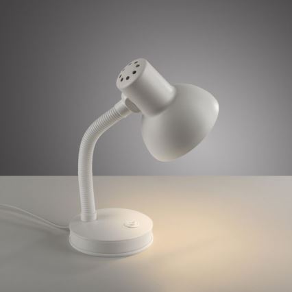 JUST LIGHT. 11080-16 - Lámpara de mesa flexible FLEXI 1xE27/25W/230V blanca