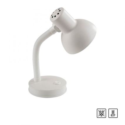 JUST LIGHT. 11080-16 - Lámpara de mesa flexible FLEXI 1xE27/25W/230V blanca