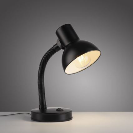 JUST LIGHT. 11080-18 - Lámpara de mesa flexible FLEXI 1xE27/25W/230V negra