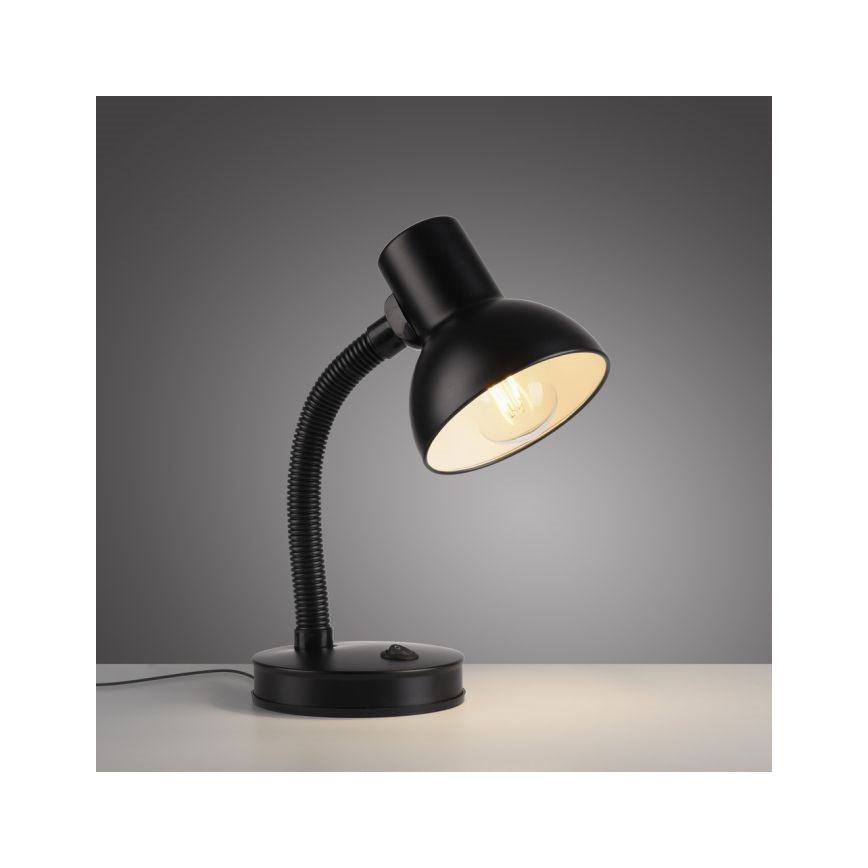 JUST LIGHT. 11080-18 - Lámpara de mesa flexible FLEXI 1xE27/25W/230V negra