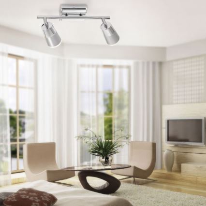 JUST LIGHT. 11229-17 - Foco LED DALLI 2xLED/3,5W/230V cromo brillante