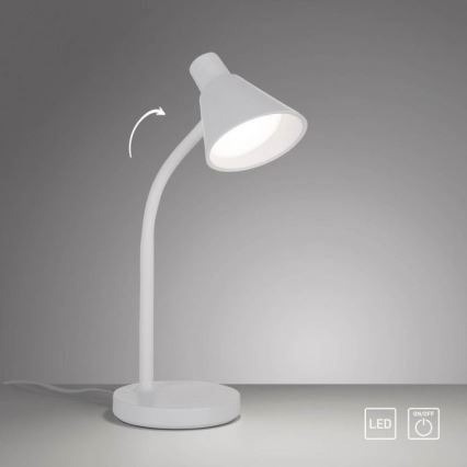 JUST LIGHT. 11248-16 - Lámpara de mesa LED flexible PIXIE LED/4,5W/230V blanca