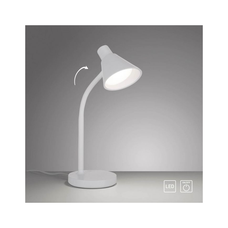 JUST LIGHT. 11248-16 - Lámpara de mesa LED flexible PIXIE LED/4,5W/230V blanca