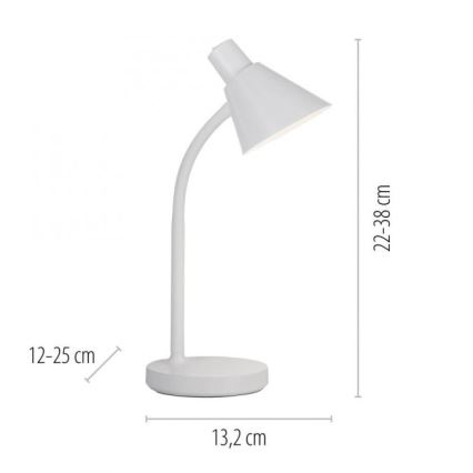 JUST LIGHT. 11248-16 - Lámpara de mesa LED flexible PIXIE LED/4,5W/230V blanca