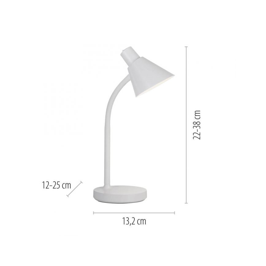 JUST LIGHT. 11248-16 - Lámpara de mesa LED flexible PIXIE LED/4,5W/230V blanca