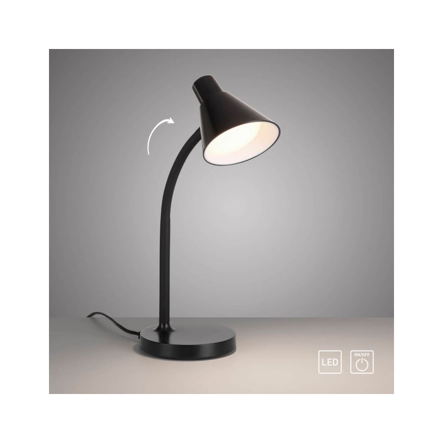 JUST LIGHT. 11248-18 - LED Lámpara de mesa flexible PIXIE LED/4,5W/230V negro