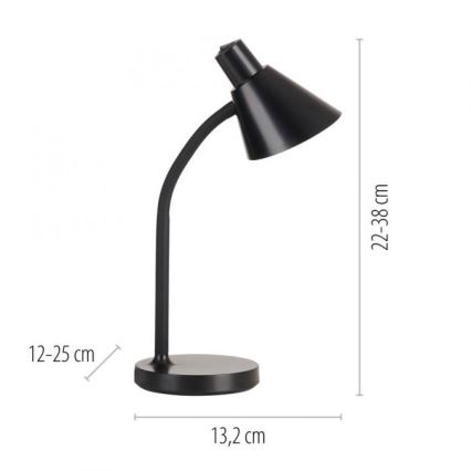 JUST LIGHT. 11248-18 - LED Lámpara de mesa flexible PIXIE LED/4,5W/230V negro