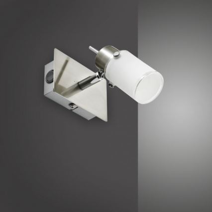 JUST LIGHT. 11931-55 - Foco LED de pared MAX 1xGU10/4W/230V cromo mate