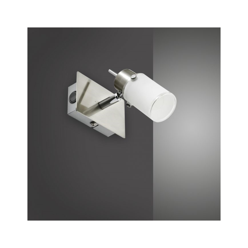 JUST LIGHT. 11931-55 - Foco LED de pared MAX 1xGU10/4W/230V cromo mate