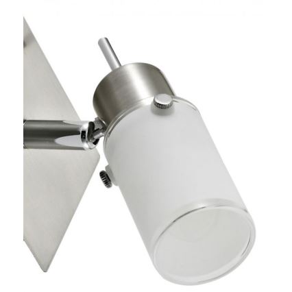 JUST LIGHT. 11931-55 - Foco LED de pared MAX 1xGU10/4W/230V cromo mate