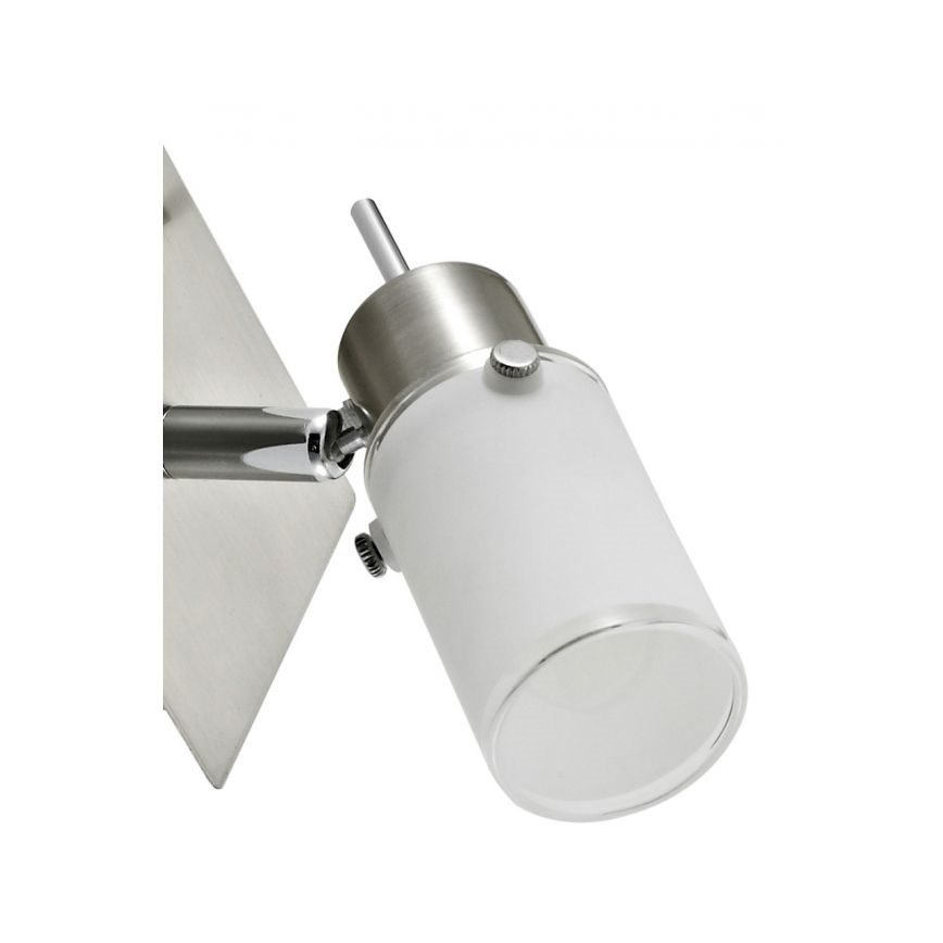 JUST LIGHT. 11931-55 - Foco LED de pared MAX 1xGU10/4W/230V cromo mate