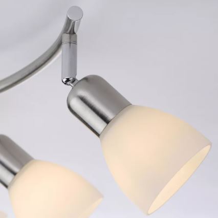 JUST LIGHT. 11952-55 - Foco de techo KARO 2xE14/40W/230V cromo mate