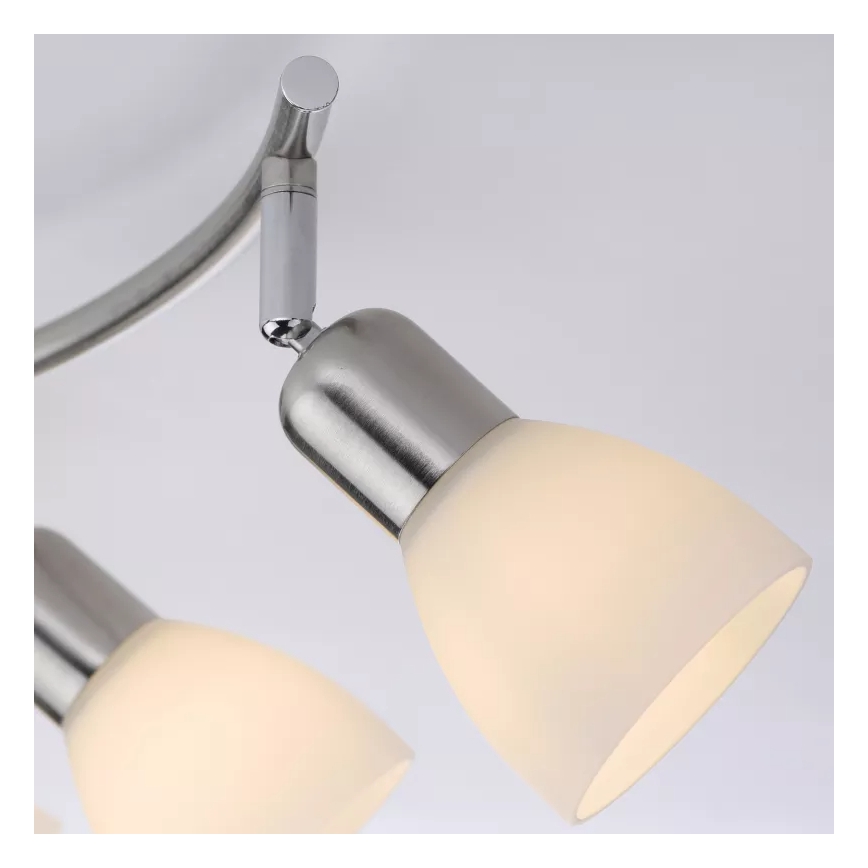 JUST LIGHT. 11952-55 - Foco de techo KARO 2xE14/40W/230V cromo mate