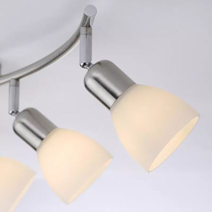 JUST LIGHT. 11953-55 - Foco KARO 3xE14/40W/230V cromo mate