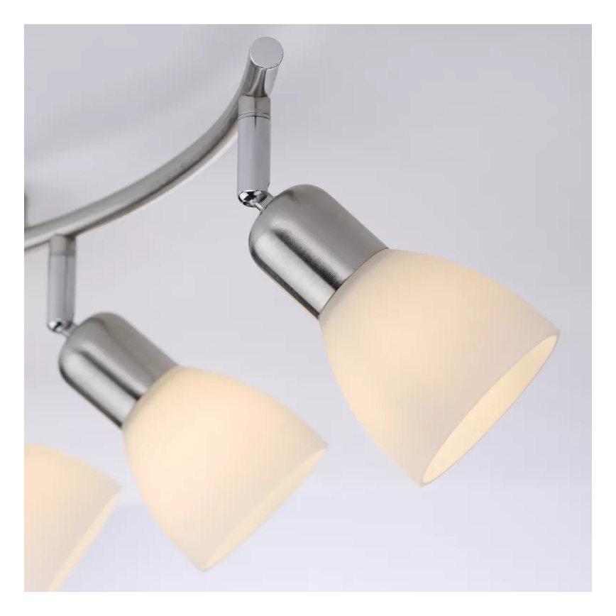 JUST LIGHT. 11953-55 - Foco KARO 3xE14/40W/230V cromo mate