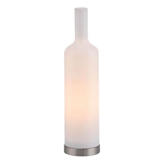 JUST LIGHT. 14006-16 - Lámpara de mesa BOTTLE 1xE14/25W/230V blanca