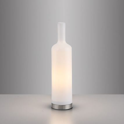 JUST LIGHT. 14006-16 - Lámpara de mesa BOTTLE 1xE14/25W/230V blanca