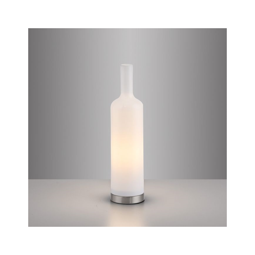 JUST LIGHT. 14006-16 - Lámpara de mesa BOTTLE 1xE14/25W/230V blanca