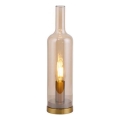 JUST LIGHT. 14006-27 - Lámpara de mesa BOTTLE 1xE14/25W/230V beige/ahumado