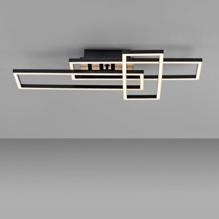 JUST LIGHT. 14051-79 - Lámpara de techo LED AKUSTIKA LED/20,5W/230V roble/negro