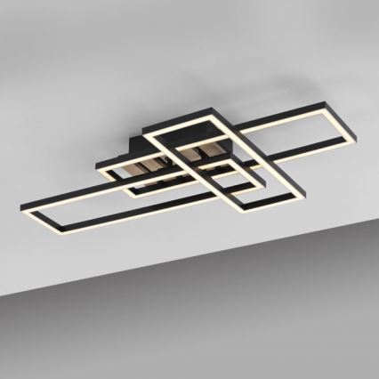 JUST LIGHT. 14051-79 - Lámpara de techo LED AKUSTIKA LED/20,5W/230V roble/negro