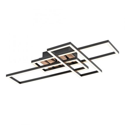 JUST LIGHT. 14051-79 - Lámpara de techo LED AKUSTIKA LED/20,5W/230V roble/negro