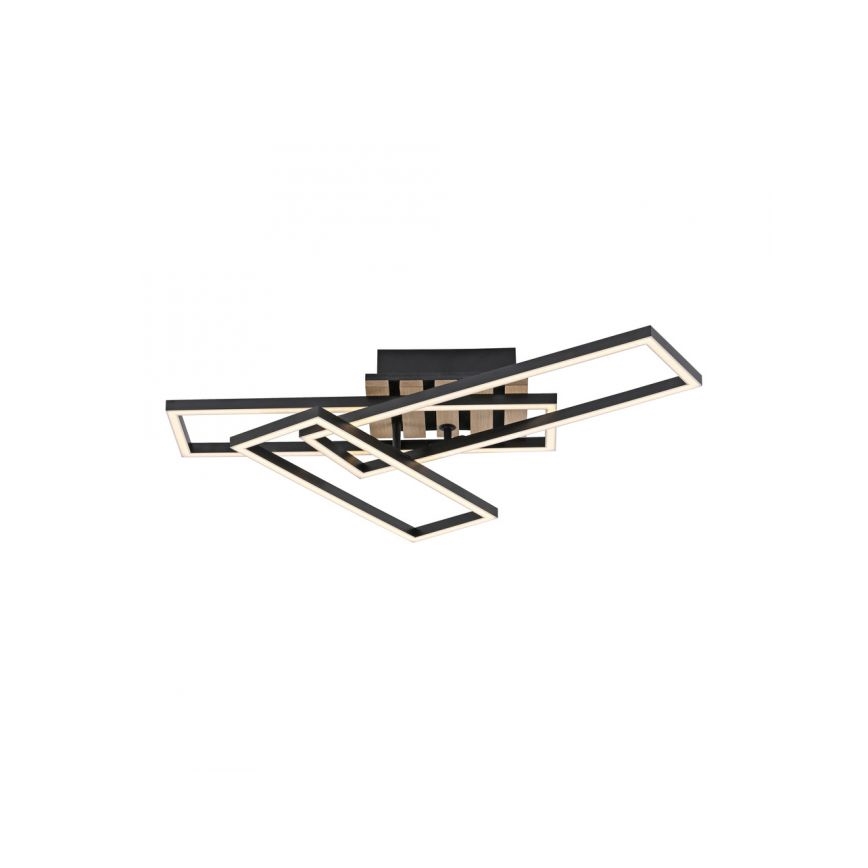 JUST LIGHT. 14051-79 - Lámpara de techo LED AKUSTIKA LED/20,5W/230V roble/negro