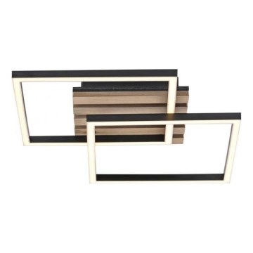 JUST LIGHT. 14053-79 - Luminaria de techo LED AKUSTIKA LED/15W/230V roble/negro
