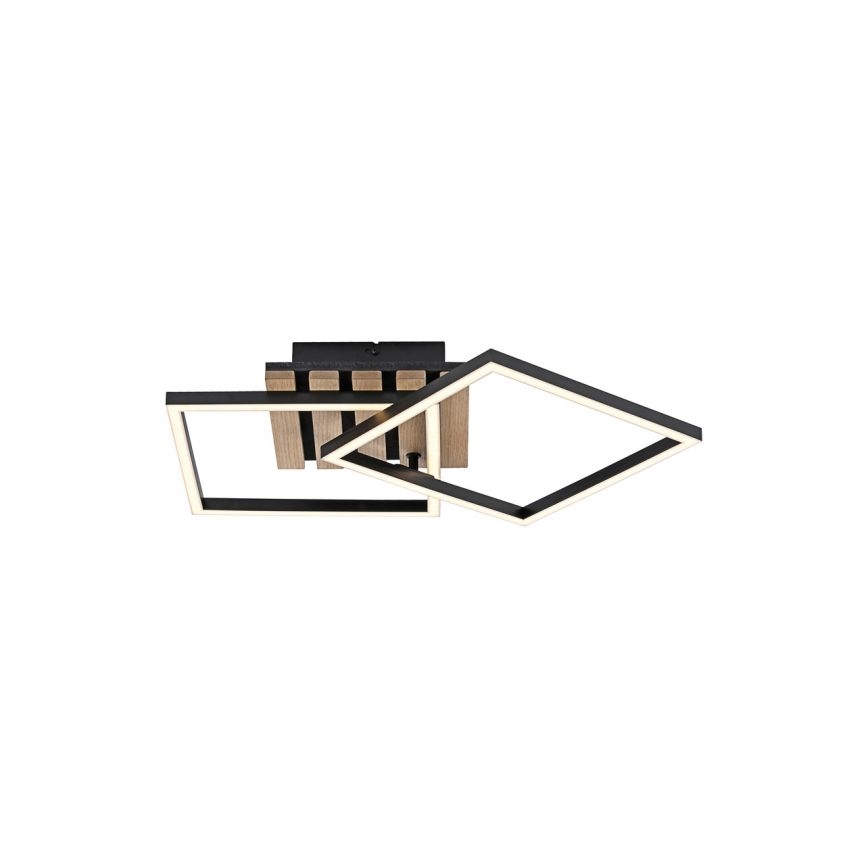 JUST LIGHT. 14053-79 - Luminaria de techo LED AKUSTIKA LED/15W/230V roble/negro