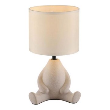 JUST LIGHT. 14190-39 - Lámpara de mesa TED 1xE27/25W/230V beige