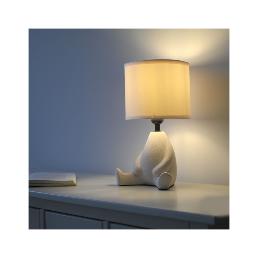 JUST LIGHT. 14190-39 - Lámpara de mesa TED 1xE27/25W/230V beige