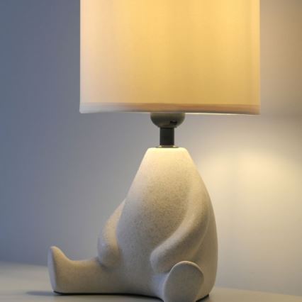 JUST LIGHT. 14190-39 - Lámpara de mesa TED 1xE27/25W/230V beige